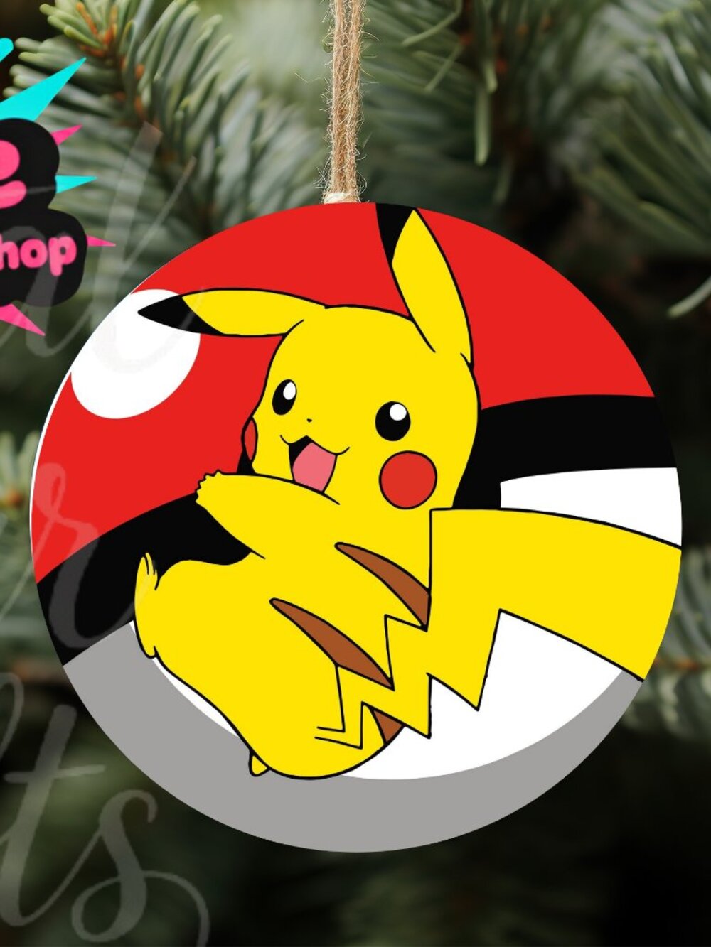SALE! Bundle 3 FOR $19!! Pokemon Wood Ornament